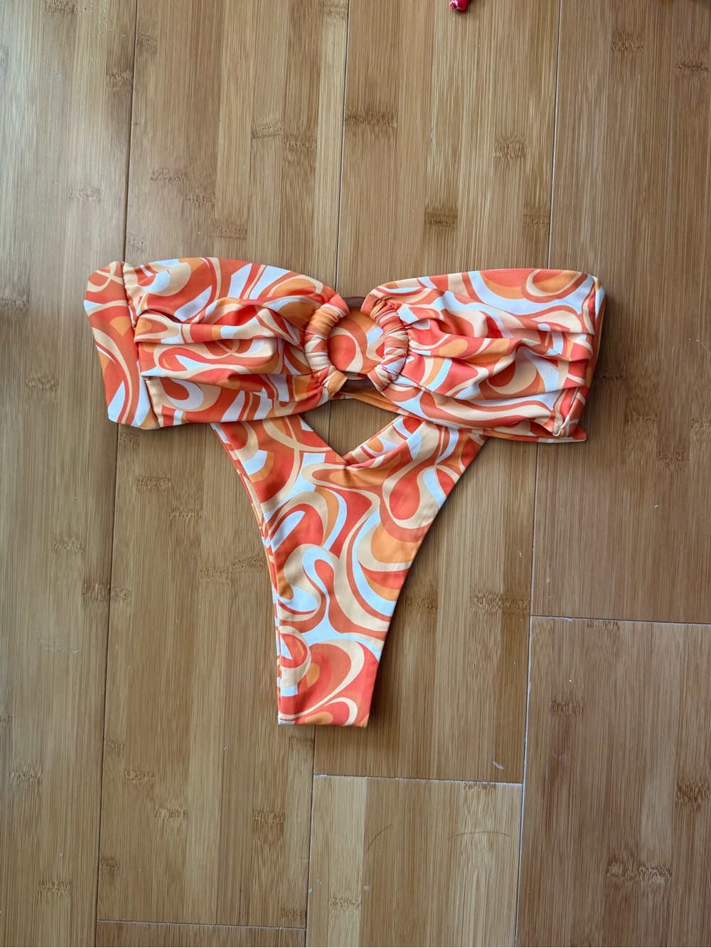 Kulani Kinis Orange Swirl, Red Floral & Blue Purple Retro Bikini Set - Picture 4 of 7